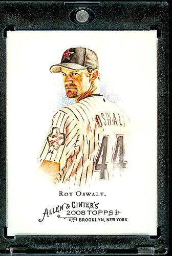 2008 Topps Allen and Ginter # 225 Roy Oswalt ( Houston Astros ) MLB Baseball Card in Protective Display Case!
