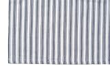 Dunroven House K311-N Ticking Tea Towel in Navy with White Background- Pack of 6
