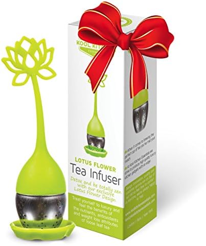 Loose Leaf long-handled Tea Infuser in Lotus design
