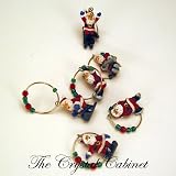Studio Nova by Mikasa Spunky Santa Wine Glass Charms Set of 6