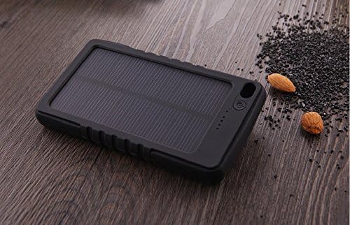Solar Charger - sdber® New square design Solar Panel 8000mAh Water/ Shock/ Dust Resistant Portable Backup Power Bank Pack USB Charger for iPhone 6, 6 Plus, 5s, 5c, 4s, 4, iPods, iPad Mini Retina (Apple Lightning Adapter Included), Samsung Galaxy Note 3, Note 4, S3, S4, S5, Most Android/Windows Smart Cell Phones, GPS, Tablets, and Other USB-charged Devices (Black)