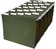 AmazonBasics Hanging File Folders - Letter Size (25 Pack) - Green