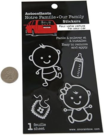 Loverly Baby In Car Family Car Window Vinyl Decal Sticker
