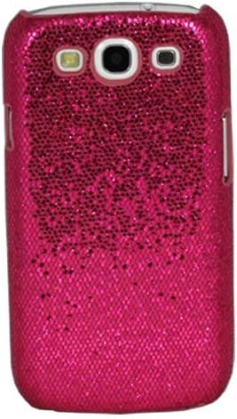 ASleek Hot Pink Bling Sparkle Glitter Hard Case Cover Back for Samsung Galaxy S III S3