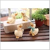 ミニチュア 雑貨 ガーデン ガーデニング インテリア 小物 置物 オブジェ オーナメント mini deco duck 4型アソート