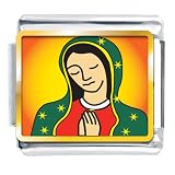 Our Lady Of Guadalupe Religious Italian Charms Bracelet Link