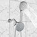 A-Flow8482; Rainfall and Waterfall Luxury 4.5 Shower Head 3 Function Showerhead - Chrome