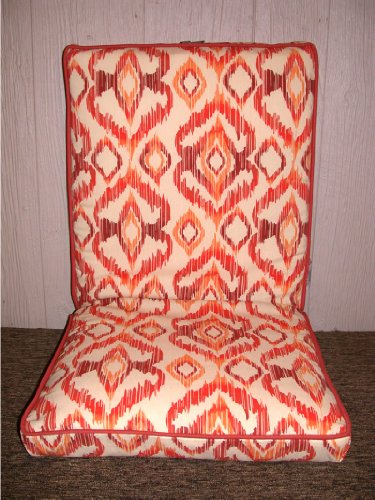Outdoor Patio Chair Cushions ~ Watercolor Vista NEW FREE SHIPPING