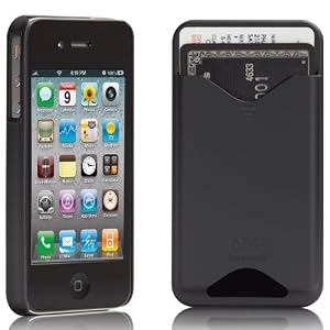 Case-Mate ID Credit Card Slim Case for iPhone 4 (Black)
