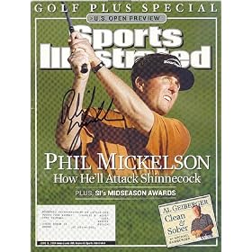 Phil Mickelson Autographed / Signed Sports Illustrated Magazine June 15, 2004