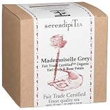 SerendipiTea Mademoiselle Grey, Organic Earl Grey & Rose Petal Tea, 4-Ounce Boxes (Pack of 2)
