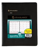 AT-A-GLANCE Recycled Monthly Planner, 7 x 10 Inches, Black, 2012 (70-130-05)