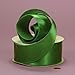 Emerald Green Cast-Over Wired Satin Ribbon, 1-1/2