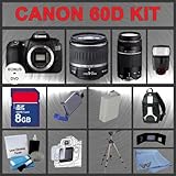 Canon EOS Rebel 60D 18 MP Digital SLR Camera with Canon EF-S 18-55mm f/3.5- ....