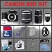 Canon EOS Rebel 60D 18 MP Digital SLR Camera with Canon EF-S 18-55mm f/3.5-5.6 IS Lens & Canon EF 75-300mm f/4-5.6 III Telephoto Zoom Lens for Canon Digital SLR Cameras + 8GB Memory Card + Digital Flash + SD Memory Card Reader + Li-Ion Replacement Battery Pack + Deluxe Cleaning Kit + Memory Card Wallet + Slingshot Backpack + Tripod + LCD Protectors + Bonus DVD + Cleaning Cloth Deluxe Kit