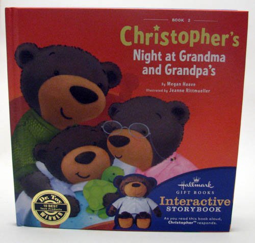 Hallmark Hift Books KOB8045 Book 2 Christopher's Night at Grandma and Grandpa's for Interactive Storybuddy Christopher (Book 2)