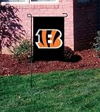 CINCINNATI BENGALS OFFICIAL LOGO GARDEN FLAG + STAND