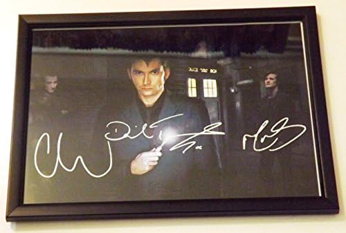David Tennant, Matt Smith, Christopher Eccleston 'Doctor Who', Superb Framed A4 Print in Perfect Condition
