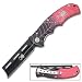 Tomahawk Wicked Red Razor Folding Knife