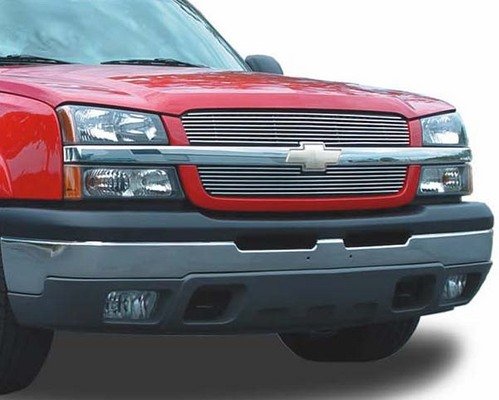 New! Silverado/Silverado HD/Avalanche Billet Grille/Grill, Overlay, 03-05 w/o Cladding