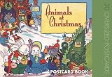 Animals at Christmas Postcard Book