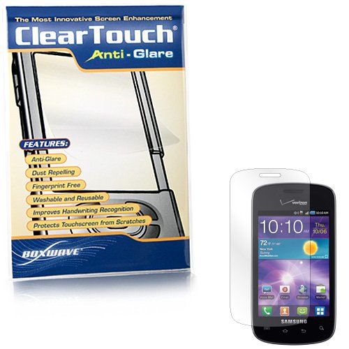 BoxWave Samsung Illusion ClearTouch Anti-Glare Screen Protector - Premium Quality Anti-Glare, Anti-Fingerprint Matte Film Skin to Shield Against Scratches (Includes Lint Free Cleaning Cloth and Applicator Card) - Samsung Illusion Screen Guards