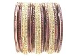 Beachcombers! Ethnic Glass Indian Wedding Bridal Bollywood Bangles Belly Dance Bracelets Set Brown & White
