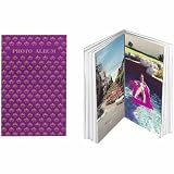 Pioneer - Pioneer Flexible Cover Series Bound Photo Album, Random Designer Color Covers, Holds 36 4" x 7" Photos, 1 Per Page.