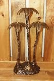 Cover art for  Bronze Steel Decorative Standing Palm Tree 3 Candle Holder