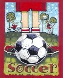 Soccer Feet Fleece Throw Blanket
