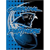 Carolina Panthers NFL Royal Plush Raschel Blanket (Flash Series) (60x80)