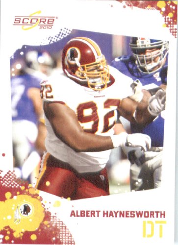 Albert Haynesworth - Washington Redskins - 2010 Score Football Card - NFL Trading Card in Screwdown Case