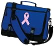 Pink Ribbon Messenger Bag Breast Cancer Awareness School Bags or Briefcase Laptop Bags - Best Unique GIFT IDEA for Men Ladies Him Her Students Alumni Women or a Child