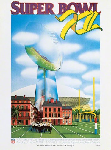 Canvas 22 x 30 Super Bowl XII Program Print | Details: 1978, Cowboys vs Broncos