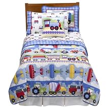 Olive Kids Trains, Planes & Trucks Bedding Collection