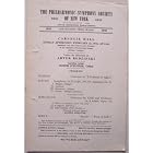 Buy The Philharmonic-Symphony Society of New York 1945, 4215th Concert Program, One Hundred... by Manager Arthur Judson and Associate Manager Bruno Zirato