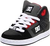 DC Rebound Skate Shoe (Little Kid/Big Kid),Black/Battleship/Athletic Red,5 M US Big Kid