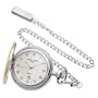 Charles-Hubert, Paris Sterling Silver Two-Tone Pocket Watch