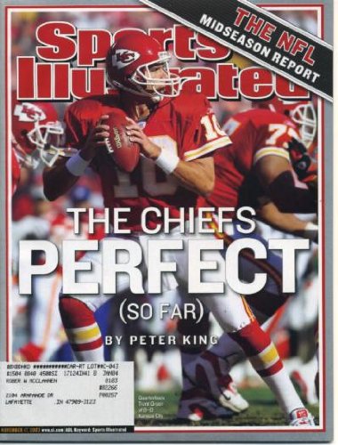 Sports Illustrated November 17, 2003 Trent Green/Kansas City Chiefs, Steve McNair/Tennessee Titans, Carmelo Anthony/Denver Nuggets, Chris Leak/Florida Gators