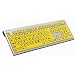LogicKeyboard Large Print Black on Yellow Keyboard