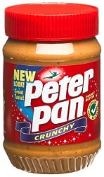 Peter Pan Peanut Butter Crunchy, 18-Ounce Plastic Containers (Pack of 12)