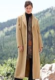 Single-Breasted Long Wool Coat