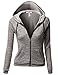 Xpril Women's Basic French Terry Raglan Style Workout Training Hoodie Jackets