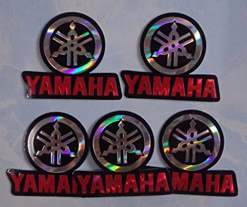 Yamaha Foil Crome Monster Energy Helmet Motocross Graphic Decal Motorcycle ATV Racing Sticker (5 Pieces)