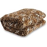 Lucy's Luxury Bellahome Safari Faux Fur Plush Throw Blanket Comforter, King (82.6'' L x 90.5'' W), Tiger