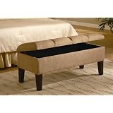 Tan & Brown Storage Bench - Coaster 300348 by Coaster