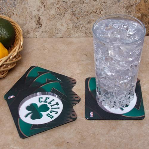 Boston Celtics 4-Pack Sublimated Logo Neoprene Coaster Set