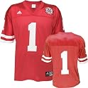 Nebraska Cornhuskers -No. 1- Red Replica Football Jersey