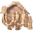 Deluxe Olive Wood Nativity Set- Hand Carved in Bethlehem, the Holy Land..