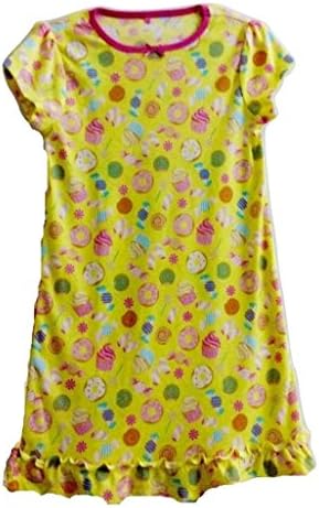 Nexapparel Girls PJ Dress, 8-9, Yellow